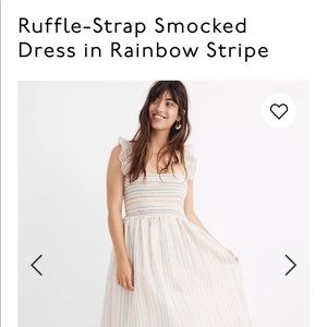 BNWOT Madewell Rainbow Dress